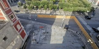 Al via lavori per riqualificazione area Calvario, Angarano: «Piazza sempre più bella e accogliente»