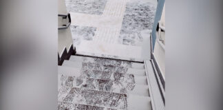 Sottopasso ferroviario deturpato con la polvere degli estintori, è allarme atti vandalici in città