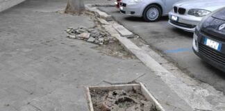 Verde pubblico: erbacce rimosse sul marciapiede di Piazza Diaz, ma restano alcune criticità