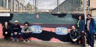 Un murale firmato dall’artista Juta per BiComix colora il quartiere Salnitro