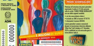 Lotteria Italia 2025, 4 biglietti vincenti nella Bat: 100mila euro a Bisceglie