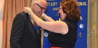 Rotary Club, il passaggio del martelletto da Tatiana Dell’Olio a Nico Dell’Orco per l’avvio del nuovo anno