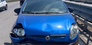 Scontro sulla Statale 16 Bis vicino Lama di Macina: 2 tamponamenti simultanei, 4 auto coinvolte