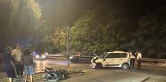 Incidente in via Vecchia Corato: violento impatto tra scooter e auto, ferito un 20enne